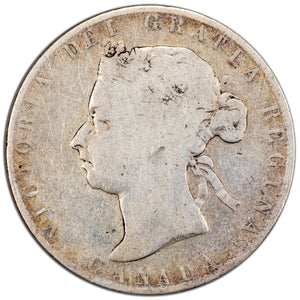 SOLD Canada 1892 Obverse 4 50 Cents Half Dollar Silver Coin - G-4