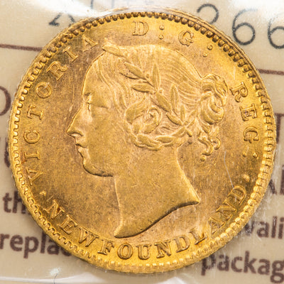 SOLD Newfoundland 1882-H $2 Two Dollars Gold Coin - ICCS MS-62