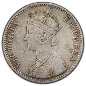 SOLD India 1900-C One Rupee Silver Coin KM #492