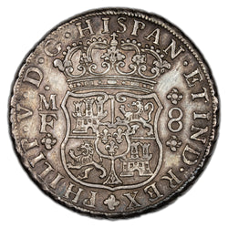 Mexico 1745 Mo MF 8 Reales Silver Coin