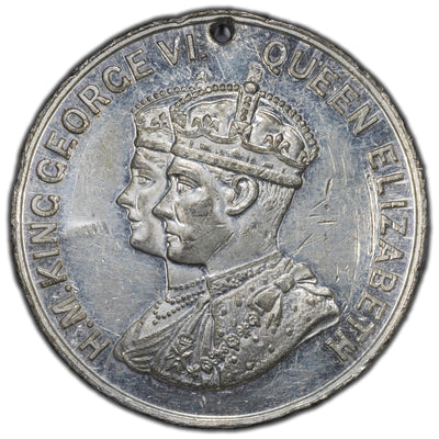 Canada 1939 Royal Visit Medal "The Cadbury Medal" 39mm - Holed