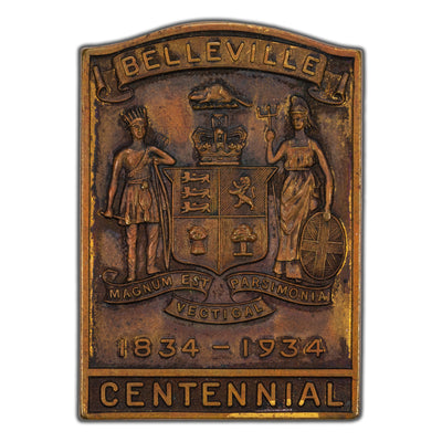 Canada 1934 (1834-1934) Belleville, ON Centennial Medal