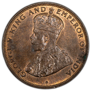 Hong Kong 1933 1 One Cent Coin KM #17