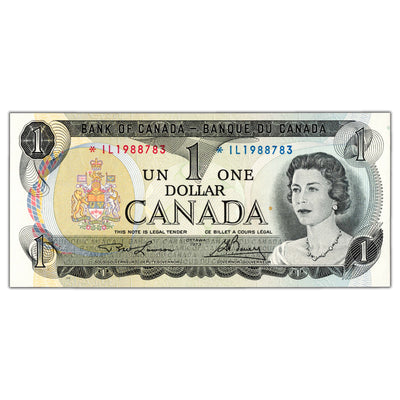 $1 1973 Bank of Canada Note *IL Replacement Prefix BC-46a - Choice Uncirculated