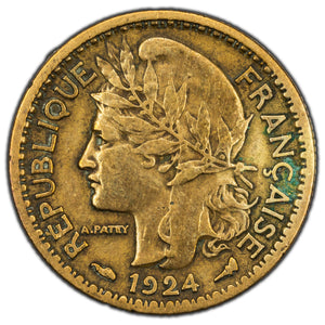 SOLD Togo 1924 50 Centimes Coin KM #1 - Cleaned