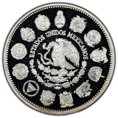 Mexico 1992 Ibero-Americana 100 Pesos Silver Coin KM #540