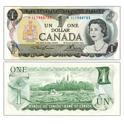 $1 1973 Bank of Canada Note *IL Replacement Prefix BC-46a - Choice Uncirculated