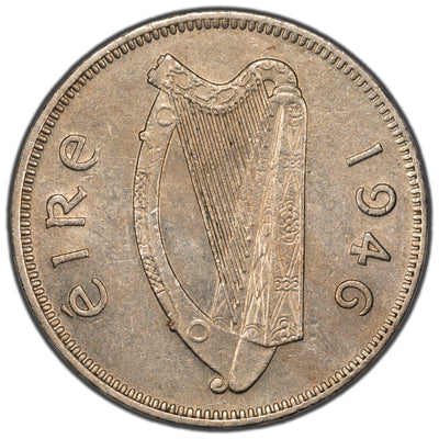 Ireland 1946 6 Pence Coin KM #13a