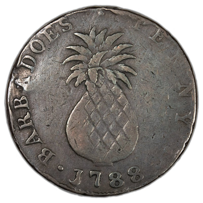 Barbados 1788 1d One Penny Coin