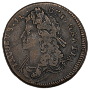 SOLD Ireland 1685 1/2 Half Penny Coin SP #6576