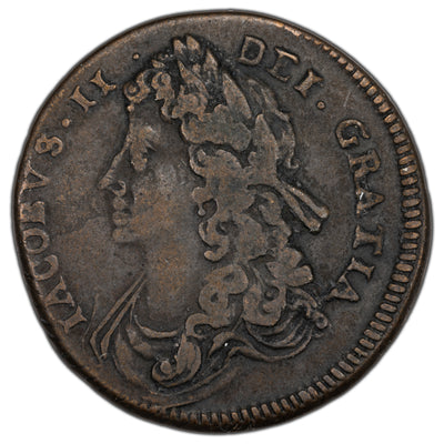 SOLD Ireland 1685 1/2 Half Penny Coin SP #6576