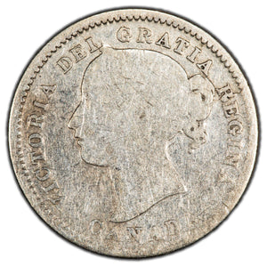 SOLD Canada 1858 10 Cents Dime Silver Coin - First Year of Issue!
