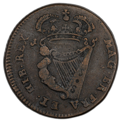 SOLD Ireland 1685 1/2 Half Penny Coin SP #6576