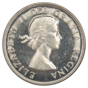 SOLD Canada 1953 Shoulder Fold $1 Silver Dollar Coin - Uncirculated
