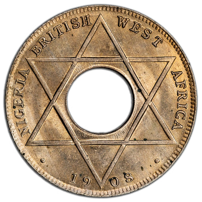 British West Africa 1908 1/10 Penny Coin KM #3 - BU