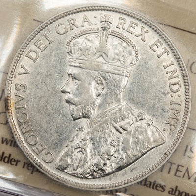 SOLD Canada 1931 50 Cents Half Dollar Silver Coin - ICCS VF-30