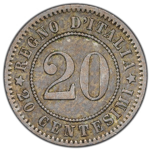 Italy 1894-KB 20 Centesimi Coin KM #28.1