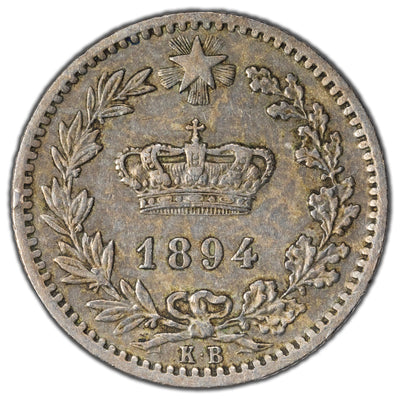 Italy 1894-KB 20 Centesimi Coin KM #28.1