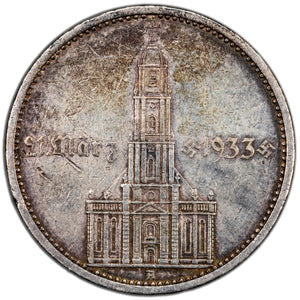 SOLD Germany 1934 A 5 Mark Silver Coin