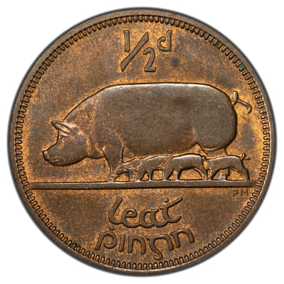 SOLD Ireland 1933 Half Penny Coin KM #2 - Uncirculated