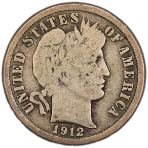 SOLD United States 1912-D 10 Cents Barber Dime Silver Coin