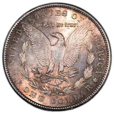 United States 1891-S $1 Morgan Dollar Silver Coin - BU
