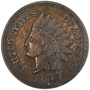 SOLD United States Oversized Fantasy Indian Head 1877 1 Cent Coin 77mm