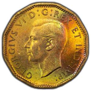 SOLD Canada 1943 5 Cents Tombac Coin - Choice Uncirculated / Nice Colour