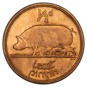 Ireland 1935 1 One Penny Coin SP #6630 - Uncirculated
