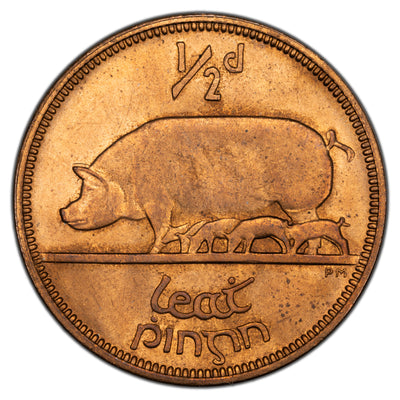 Ireland 1935 1 One Penny Coin SP #6630 - Uncirculated