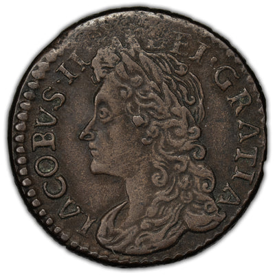 Ireland 1689 August 6d Six Pence Gun Money Coin SP #6583