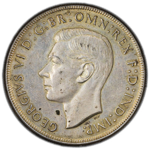 SOLD Australia 1937 1 One Crown Silver Coin KM #34