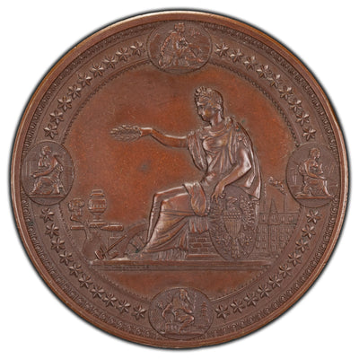 United States 1876 Centennial Exhibition Philadelphia Bronze Medal 76.5mm