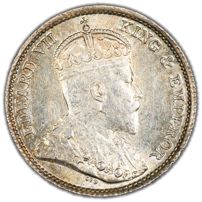 Hong Kong 1903 5 Cents Silver Coin KM #12