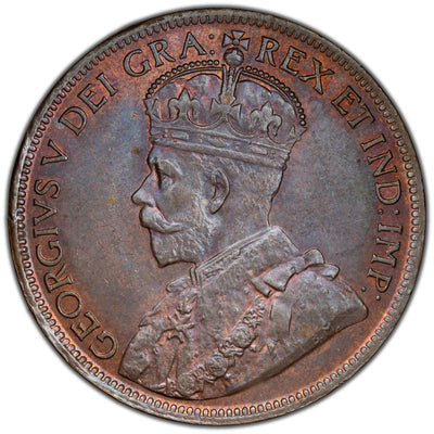Canada 1918 One Large Cent Coin - MS-62