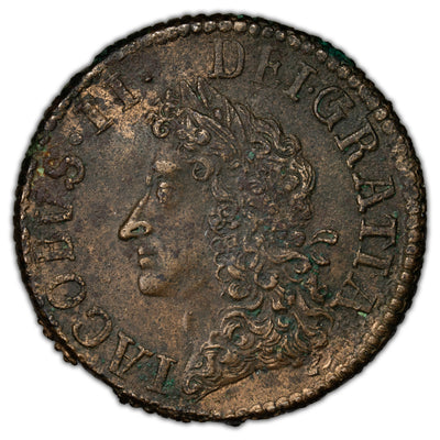 Ireland 1690 May Half Crown Gun Money Coin SP #6580