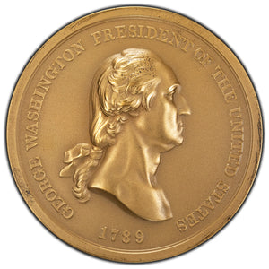 SOLD United States 1789 Restrike Indian Peace Medal Bronze 76mm