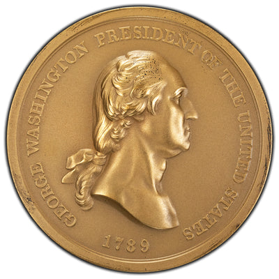 SOLD United States 1789 Restrike Indian Peace Medal Bronze 76mm