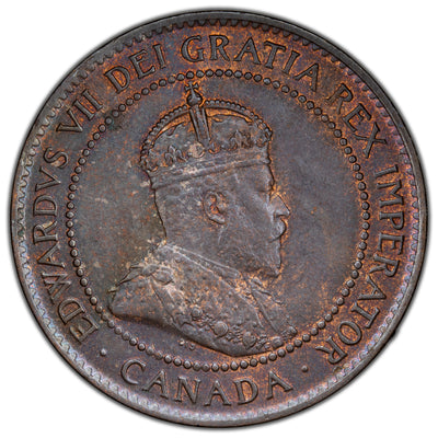 Canada 1902 One Large Cent Coin - MS-60