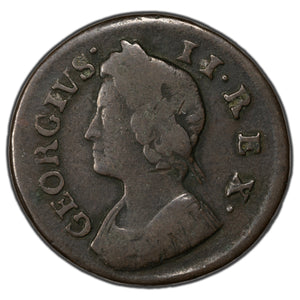 SOLD Great Britain 1736 Farthing Coin KM #572