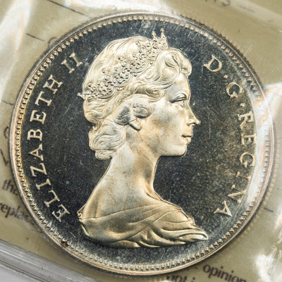 SOLD Canada 1967 $1 Silver Dollar Coin - ICCS Specimen SP-67 Heavy Cameo
