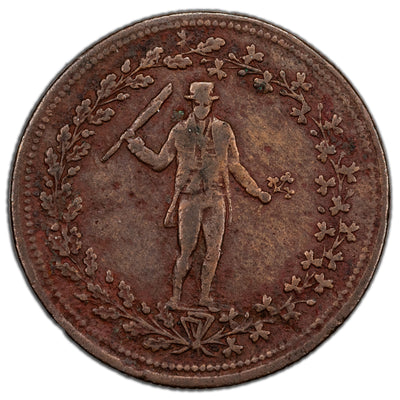 Canada N.D Thomas Halliday Half Penny Token AM-4 Breton #1009