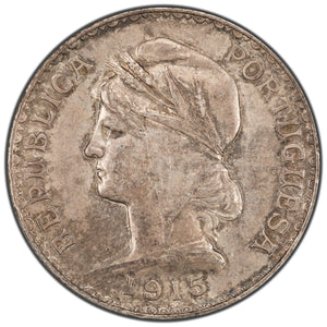SOLD Portugal 1915 Escudo Silver Coin KM #564