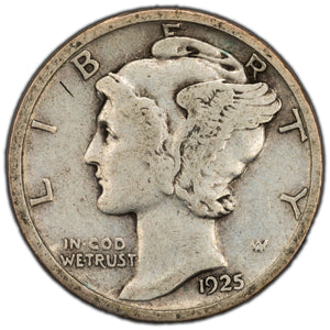 SOLD United States 1925 10 Cents Mercury Dime Silver Coin