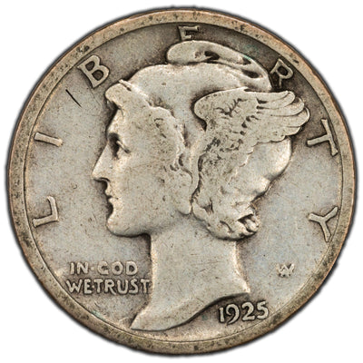 SOLD United States 1925 10 Cents Mercury Dime Silver Coin