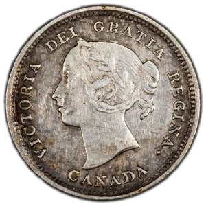 SOLD Canada 1888 5 Cents Silver Coin - VF
