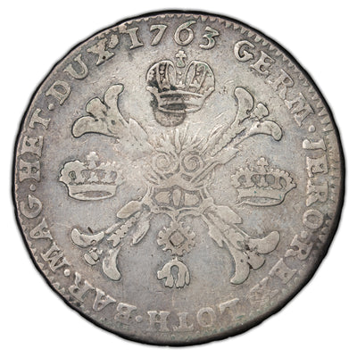 SOLD Austrian Netherlands 1763 Kronenthaler Silver Coin KM #22