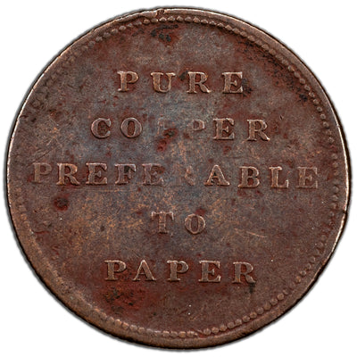 Canada N.D Thomas Halliday Half Penny Token AM-4 Breton #1009