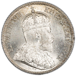 Hong Kong 1904 10 Cents Silver Coin KM #13