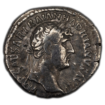 SOLD Ancient Rome Hadrian AD 119-121 Denarius Silver Coin RIC #80 RSC #1019